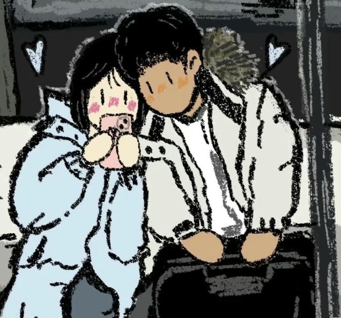 sweet love cartoon couple dp