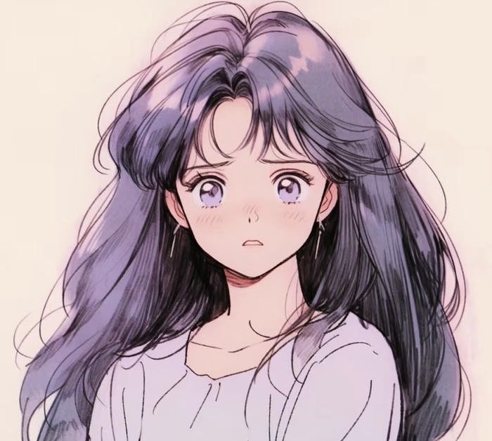 vintage anime girl dp