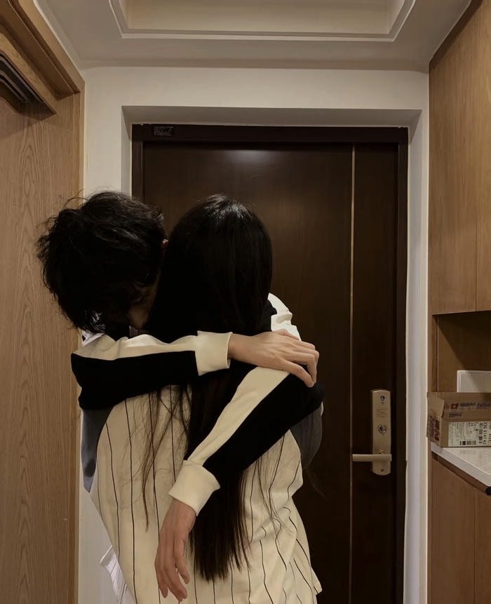 warm couple hug dp