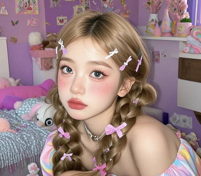 gentle smile female portrait